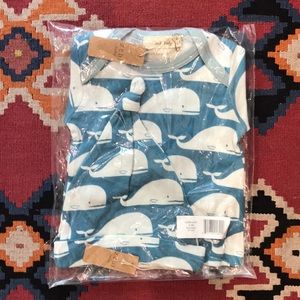 NWT 0-3M Organic Gown and Hat